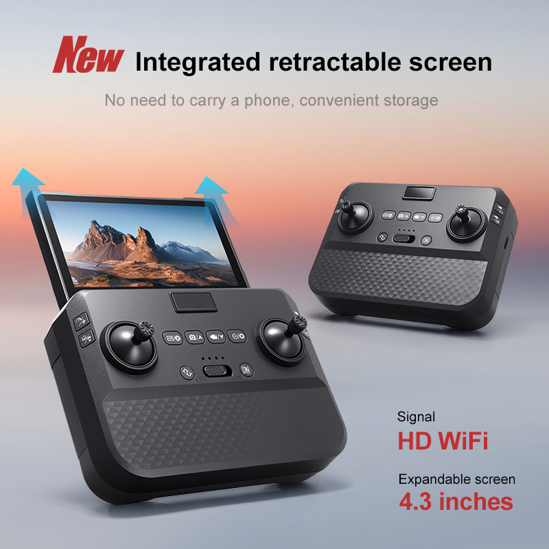 Rc Helicopter Electric - Brushless Screen Drone With Dual Cameras