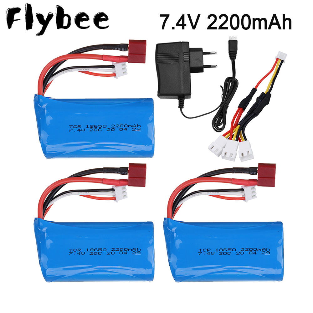 Rc Helicopter Battery - 7.4V 2200mAh 18650 Lipo Batery for