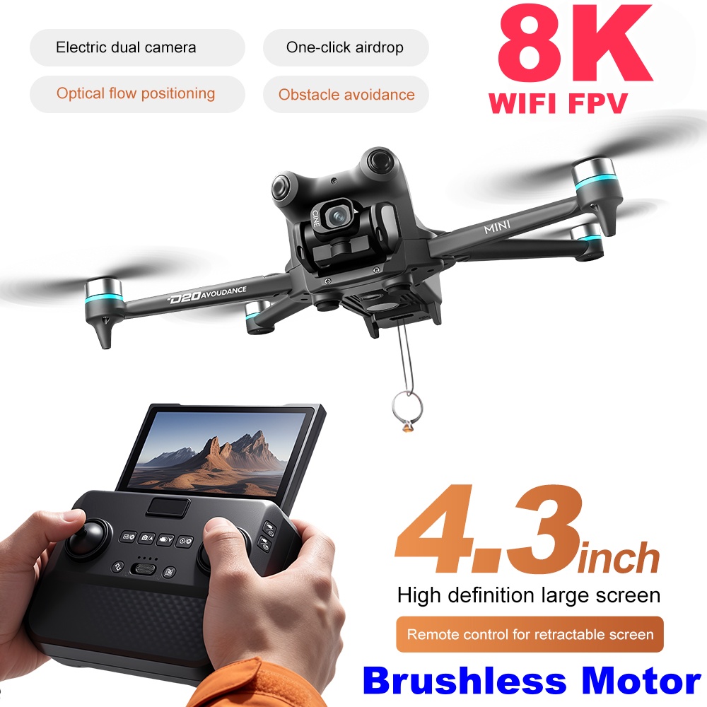 Brushless Screen Drone With Du - огляд і ціна Rc Helicopter Electric