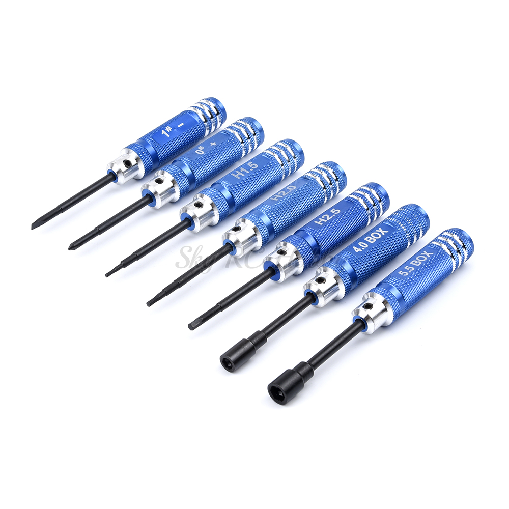 7PCS/Set 0/1/1.5/2/2.5/4/5.5mm - огляд і ціна Rc Helicopter Tool Kit