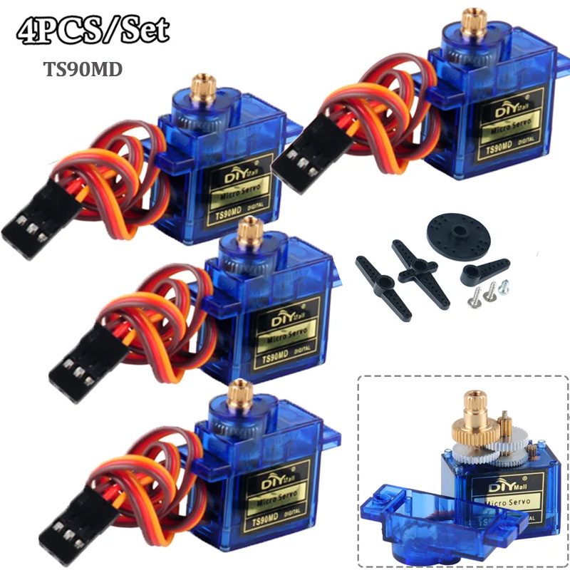 4Pcs TS90MD Micro Digital Serv - огляд і ціна Rc Helicopter Servo