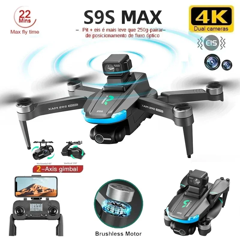 NEW S9S MAX MINI Drone 4K 2-Ax - огляд і ціна Rc Helicopter Case