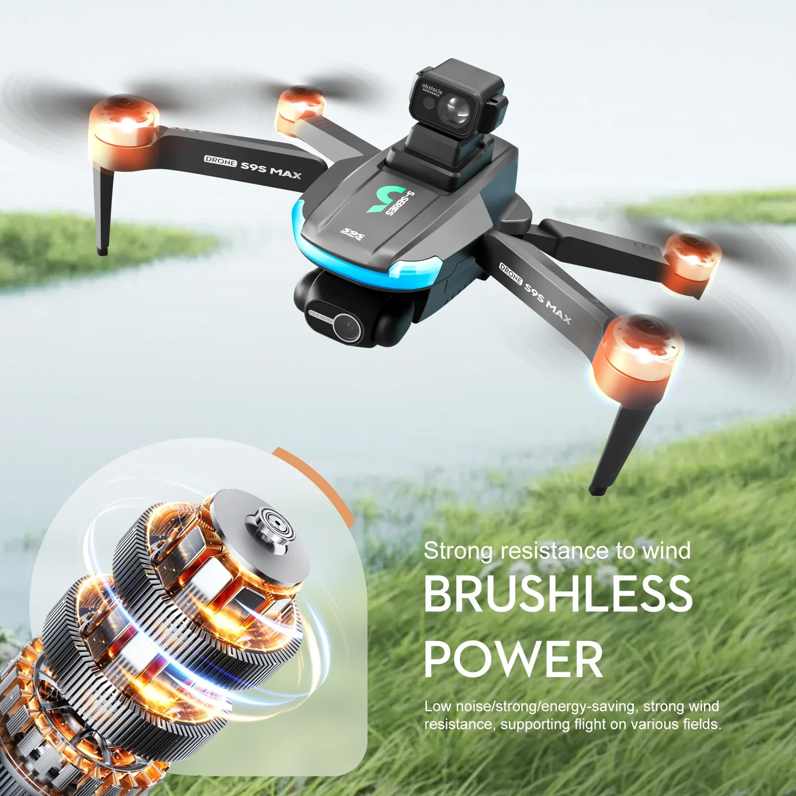 NEW S9S MAX MINI Drone 4K 2-Ax - огляд і ціна Rc Helicopter Case