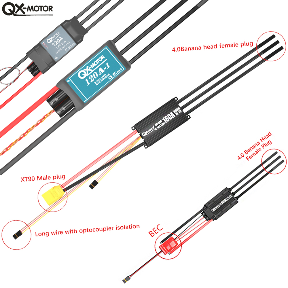 QX-MOTOR Brushless ESC series  - огляд і ціна Rc Helicopter Battery