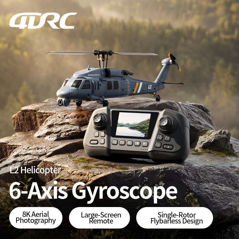4DRC L2 RC Apache Military Fig - огляд і ціна Rc Helicopter Single Rotor