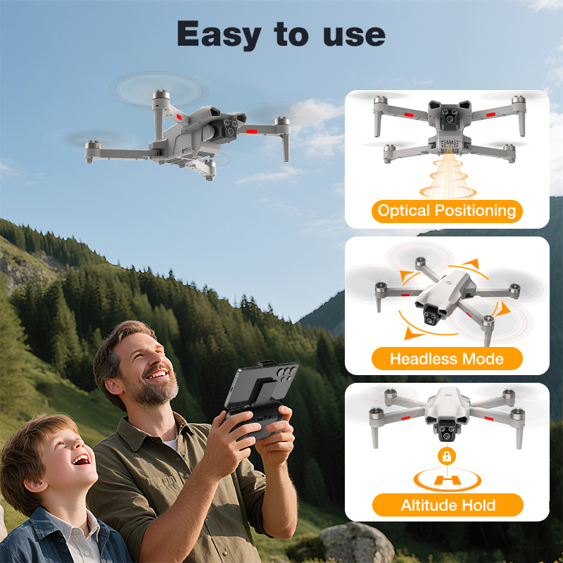 NEW Hot L017 Pro Drone Brushle - огляд і ціна Rc Helicopter Case